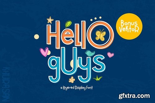 CM - Hello Guys Layered Font 2609348