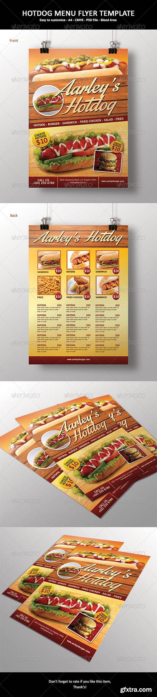 Hotdog Menu Flyer 6529533