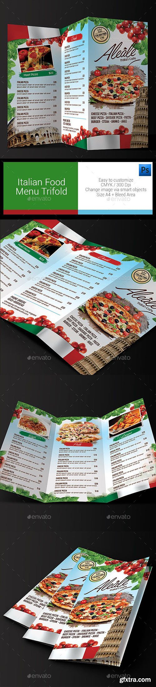 Italian Food Menu Trifold 11335600