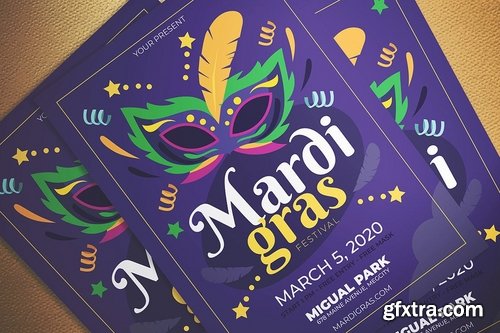 Mardi Gras Fest Flyer