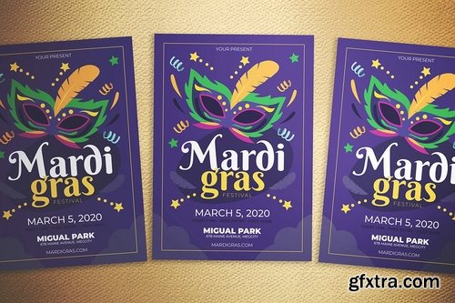 Mardi Gras Fest Flyer