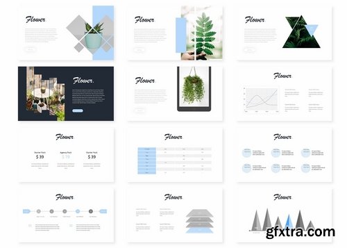 Flower - Powerpoint Keynote and Google Slides Templates