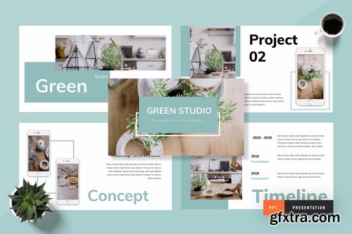 Green Studio - Powerpoint Keynote and Google Slides Templates