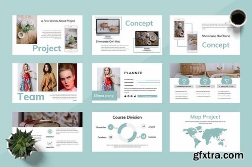 Green Studio - Powerpoint Keynote and Google Slides Templates