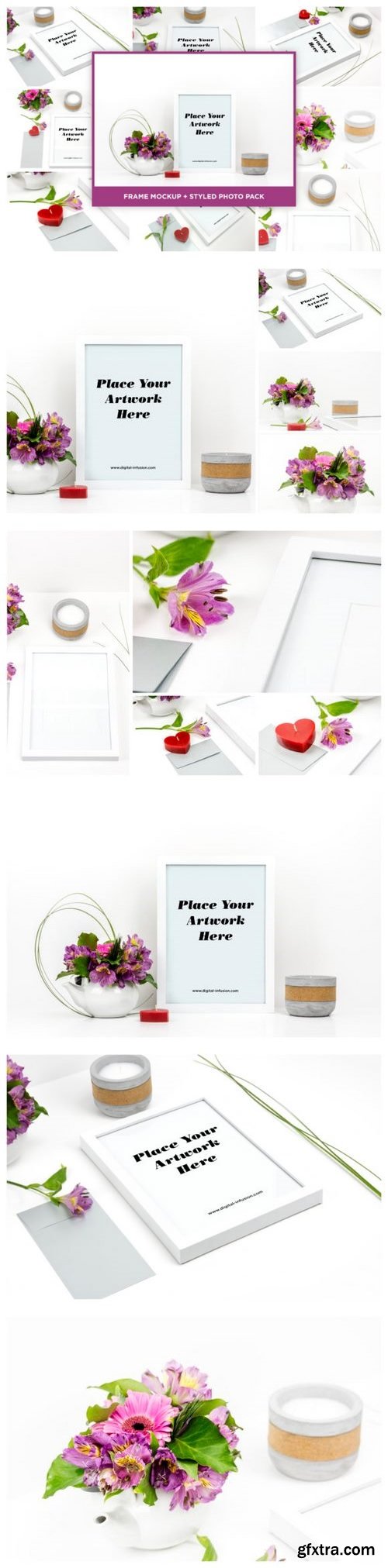 White Picture Frame Mockup