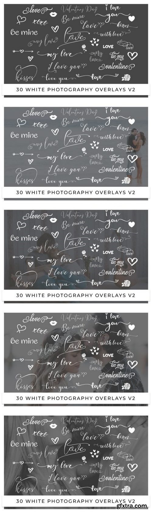 Photography overlays for Valentine’s Day