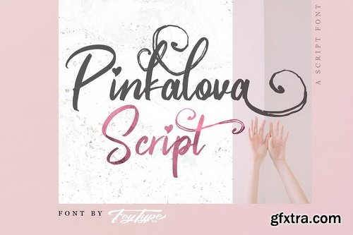 CM - Pinkalova - Handwritting Script Font - 3442701