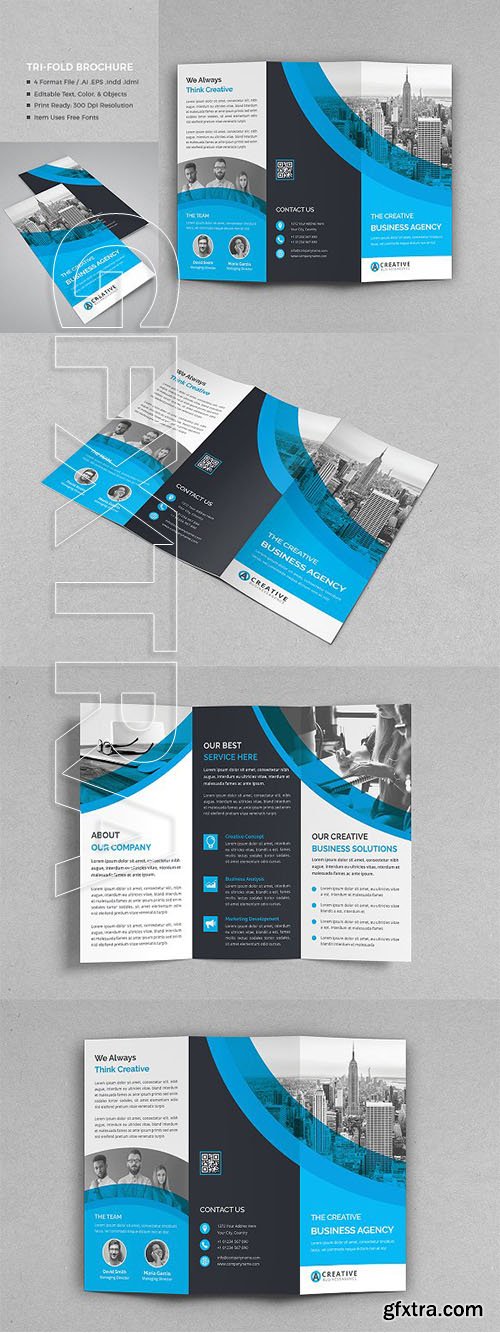 CreativeMarket - Tri-Fold Brochure 3043461