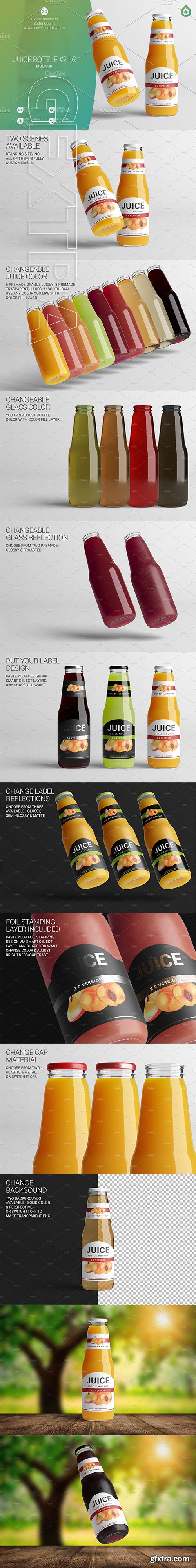 CreativeMarket - Juice Bottle LG Mock-Up 2 V2,0 3040137