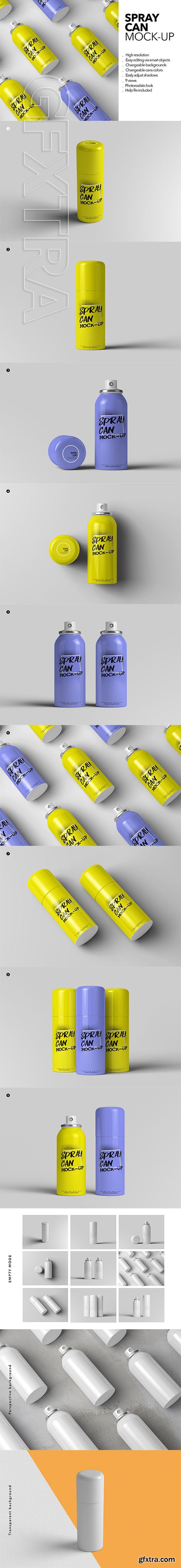 CreativeMarket - Spray Can Mock-Up 3038873