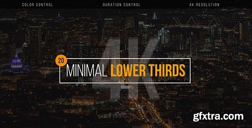 Videohive Minimal Lower Thirds 20493315