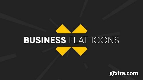 MotionArray Business Flat Icons 177089