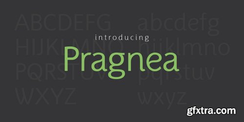 Pragnea Font Family - 6 Fonts