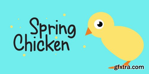 Spring Chicken Font Family - 2 Fonts