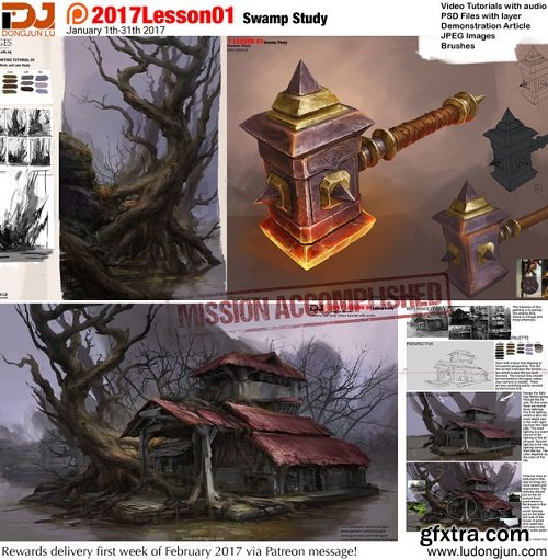 Gumroad - Lu Dongjun - Lesson 17 Swamp Study