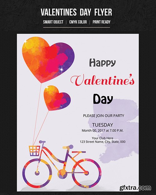 Valentine's Day Party Flyer 12 188715305