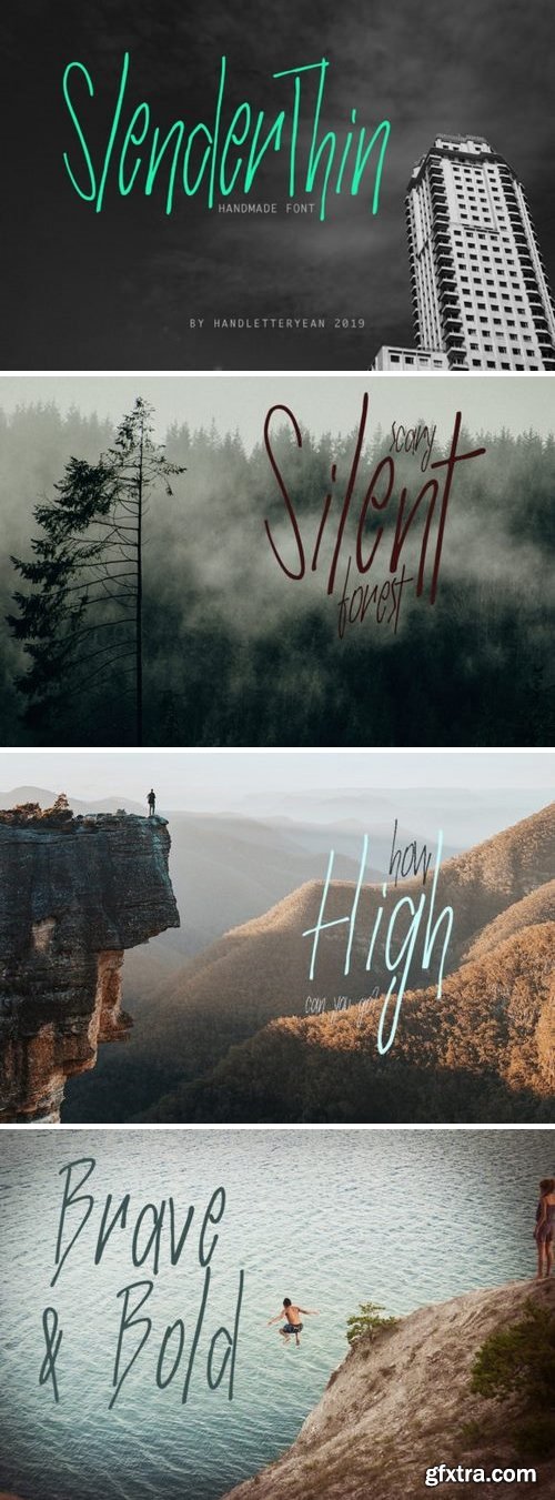 Slender Thin Font