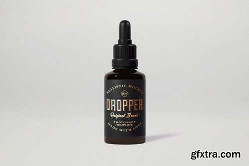 Dropper Bottle Mock-Up Template