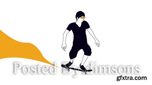 Skateboarder Logo Reveal 110194