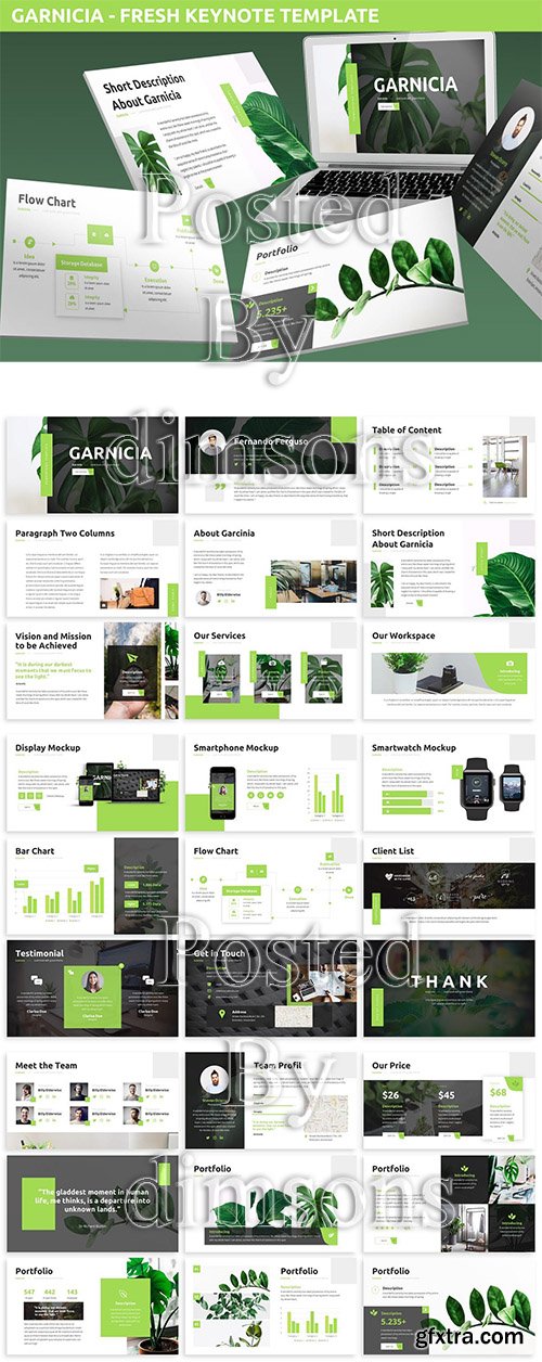 Garnicia - Fresh Keynote Template