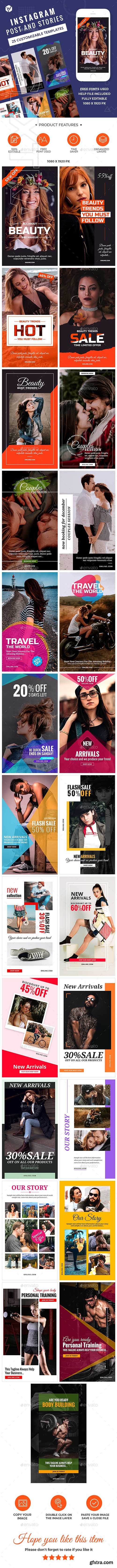 GraphicRiver - 25 Instagram Stories & Post 23231447