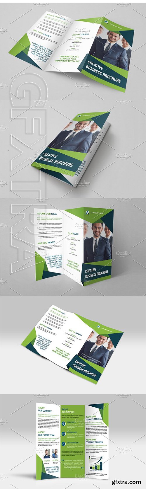 CreativeMarket - Trifold Business Brochure V824 3014849