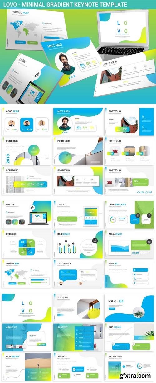 Lovo - Minimal Gradient Keynote Template