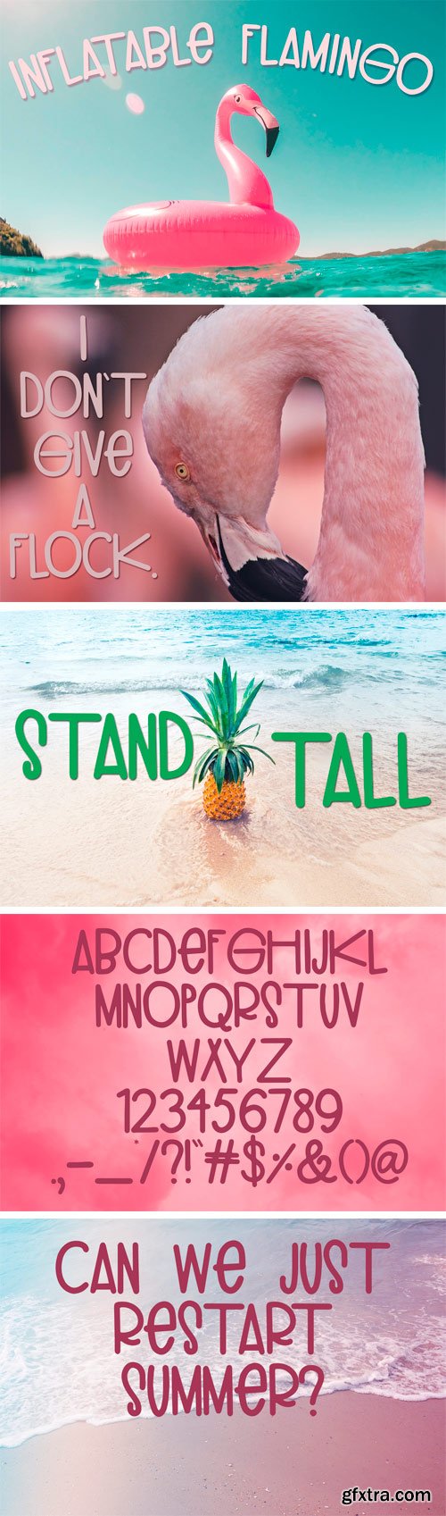 Fontbundles - Inflatable Flamingo Font 174769