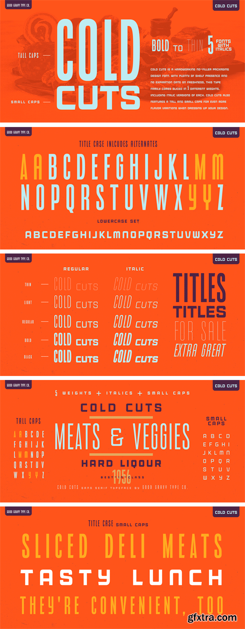 Cold Cuts Font Family