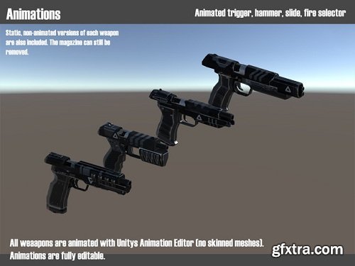 Scifi Weapon Series: Pistols