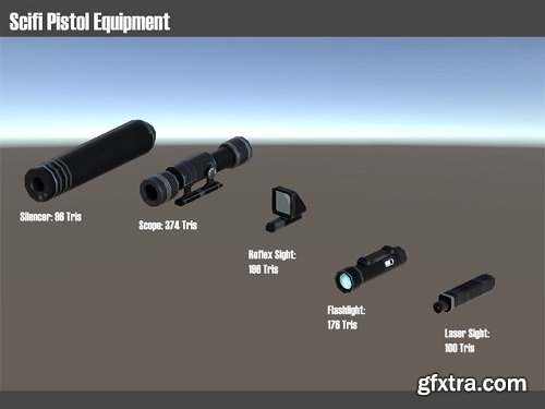 Scifi Weapon Series: Pistols