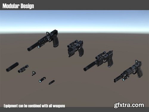 Scifi Weapon Series: Pistols