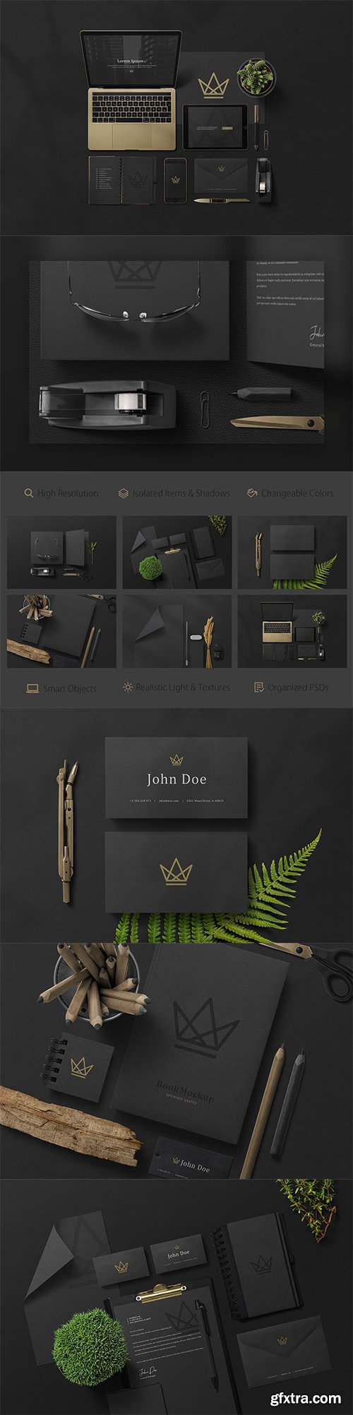 Black Branding Mockups Vol.2