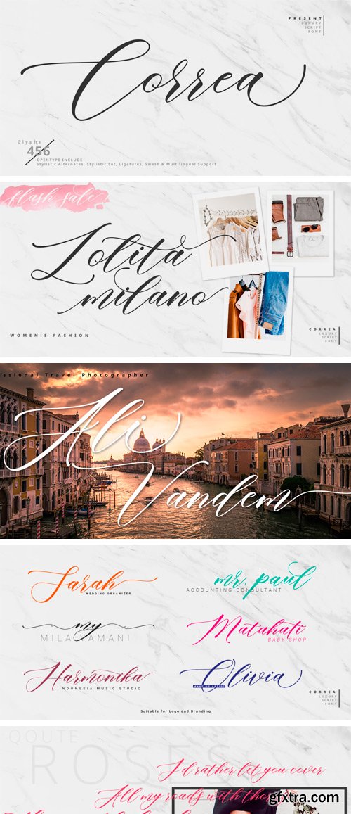 Correa Script Font