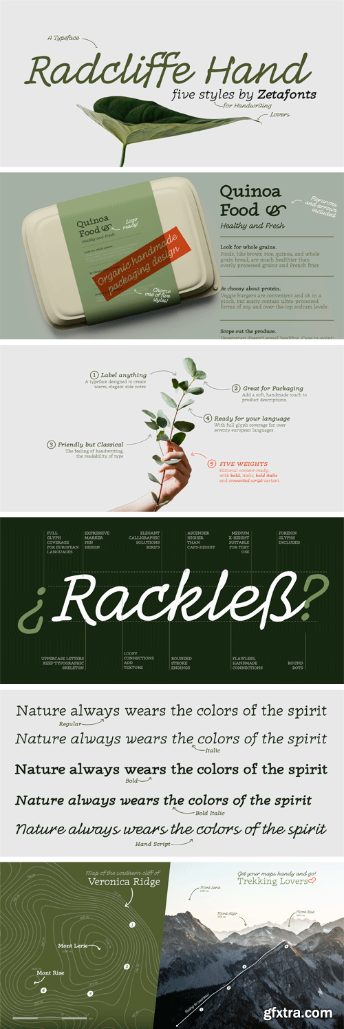 Radcliffe Hand Font Family