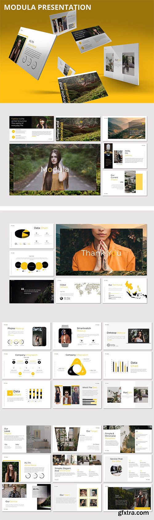 Modula - Powerpoint, Keynote and Google Slides Template