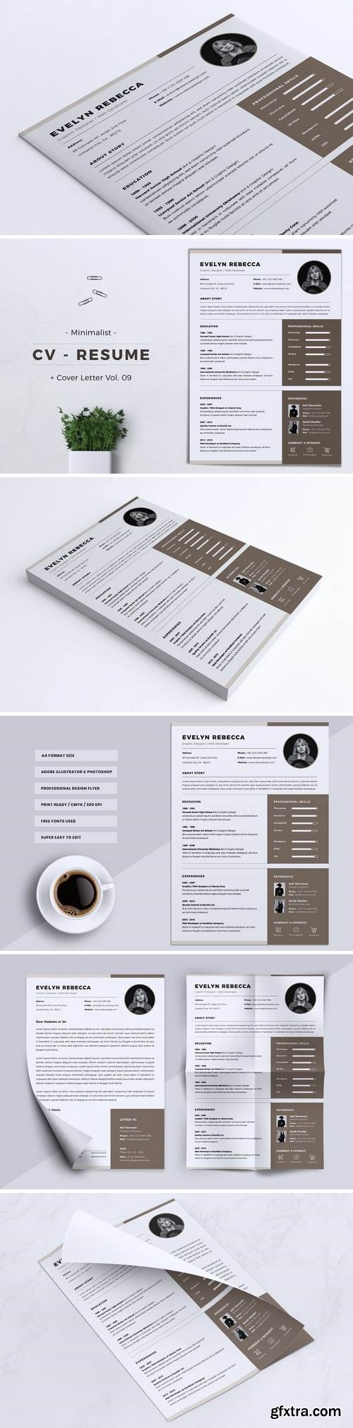 Minimalist CV Resume Vol. 09