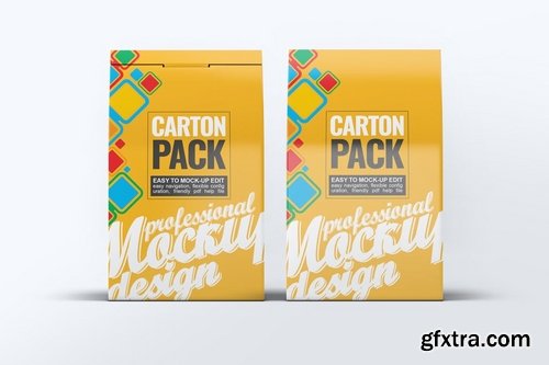 Carton Box Pack Mock-Up