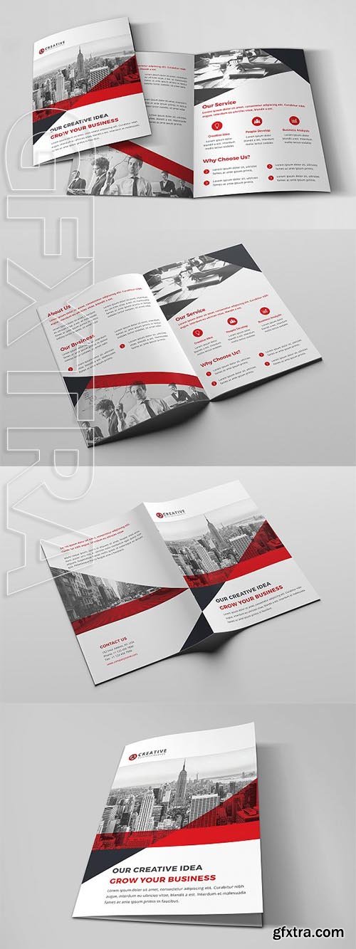 CreativeMarket - Business Bi-Fold Brochure 3296954