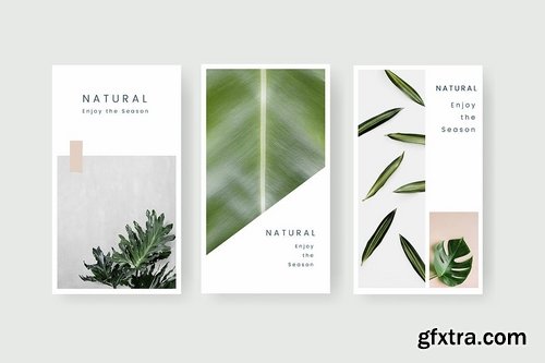 Natural social media template