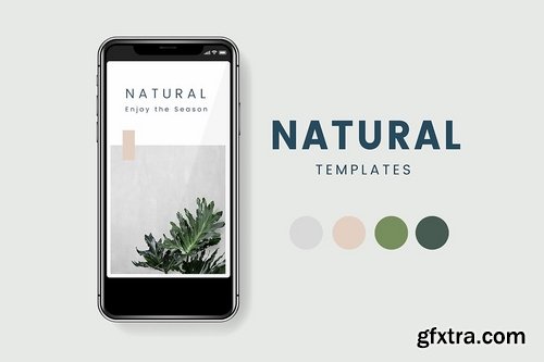 Natural social media template