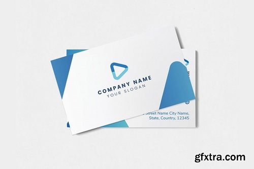 Professional Blue Business Card Template