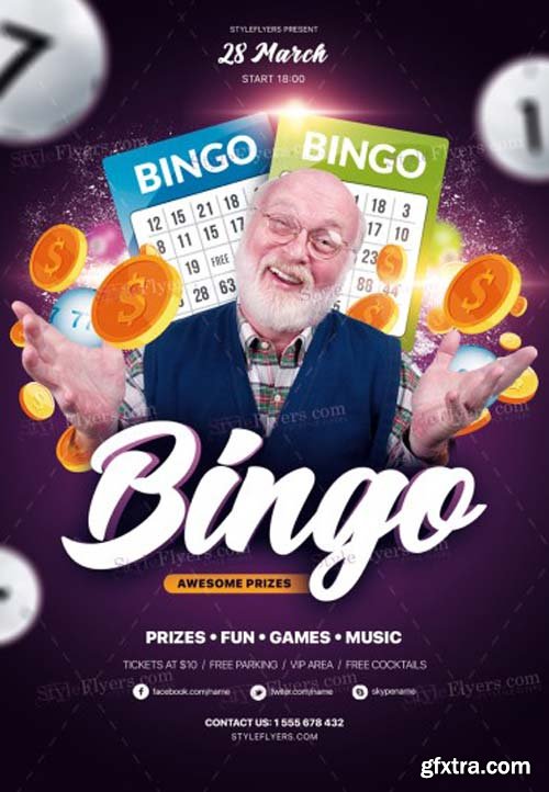 Bingo V2 2019 PSD Flyer Template