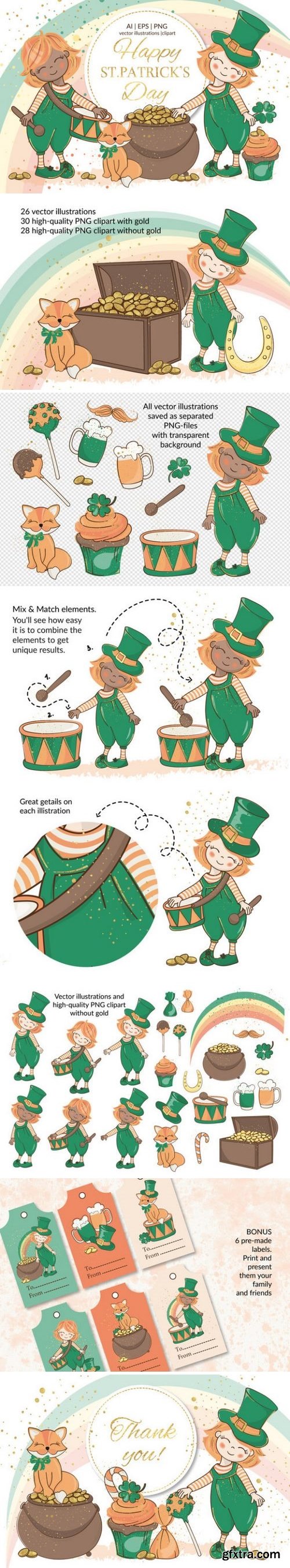 St Patrick’s day Holiday Cartoon