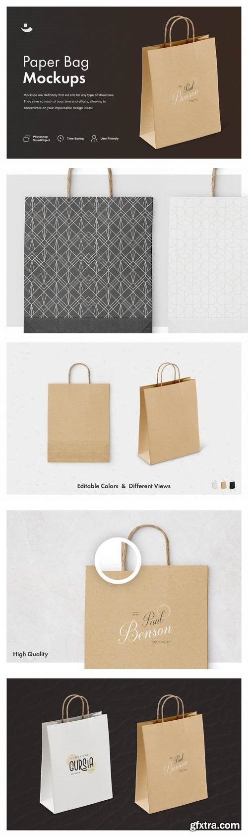 Paper Bag Mockup Set