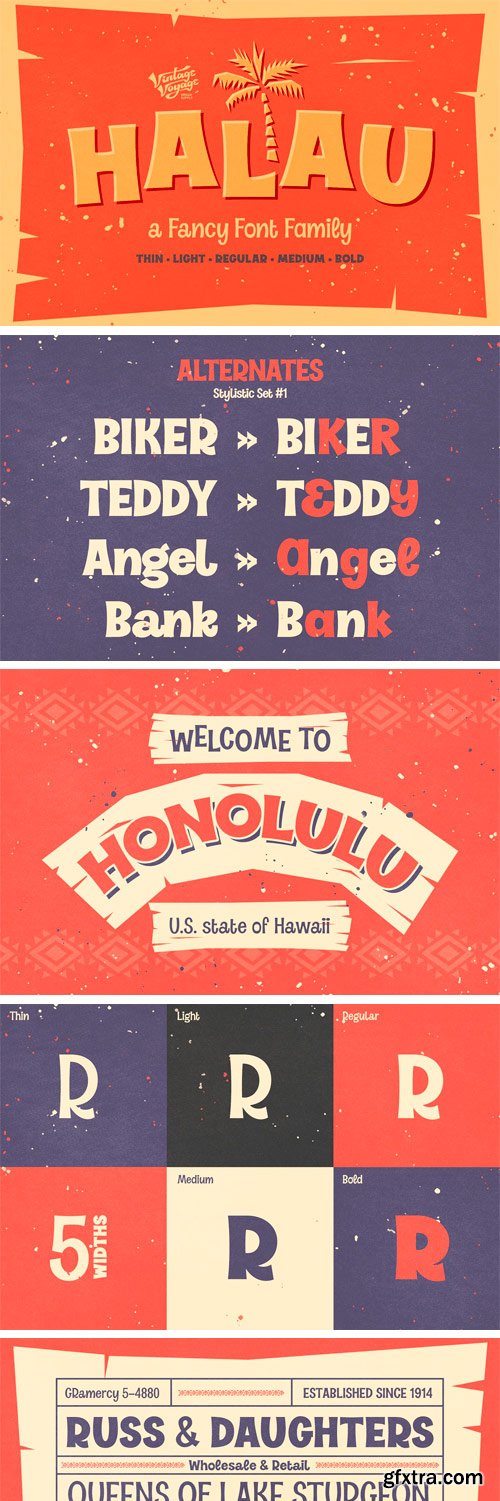 CM - Halau - A Fancy Font Family 3456347