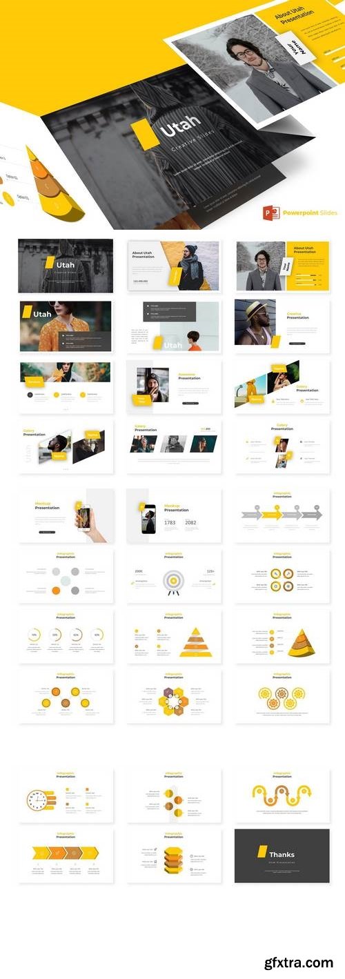 Utah - Powerpoint, Keynote, Google Sliders Templates