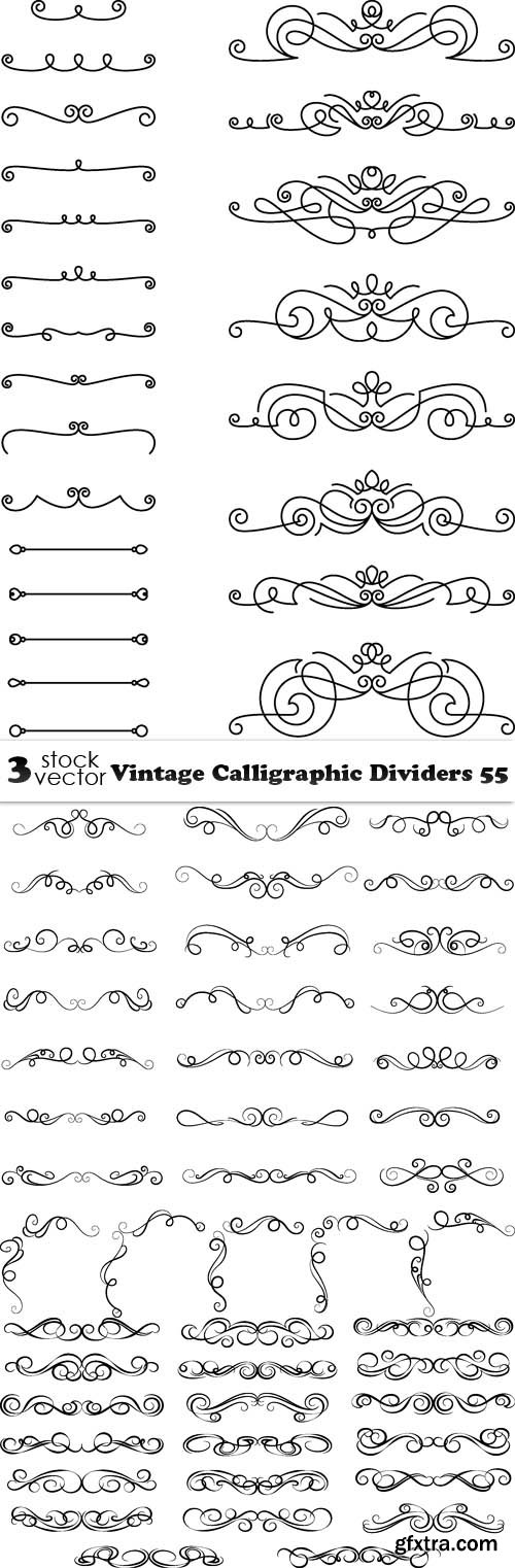 Vectors - Vintage Calligraphic Dividers 55