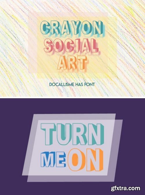 Crayon Social Art Font