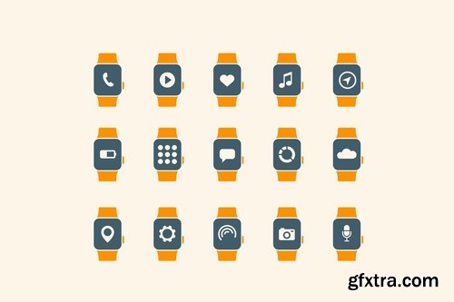 15 Smart Watch App Icons